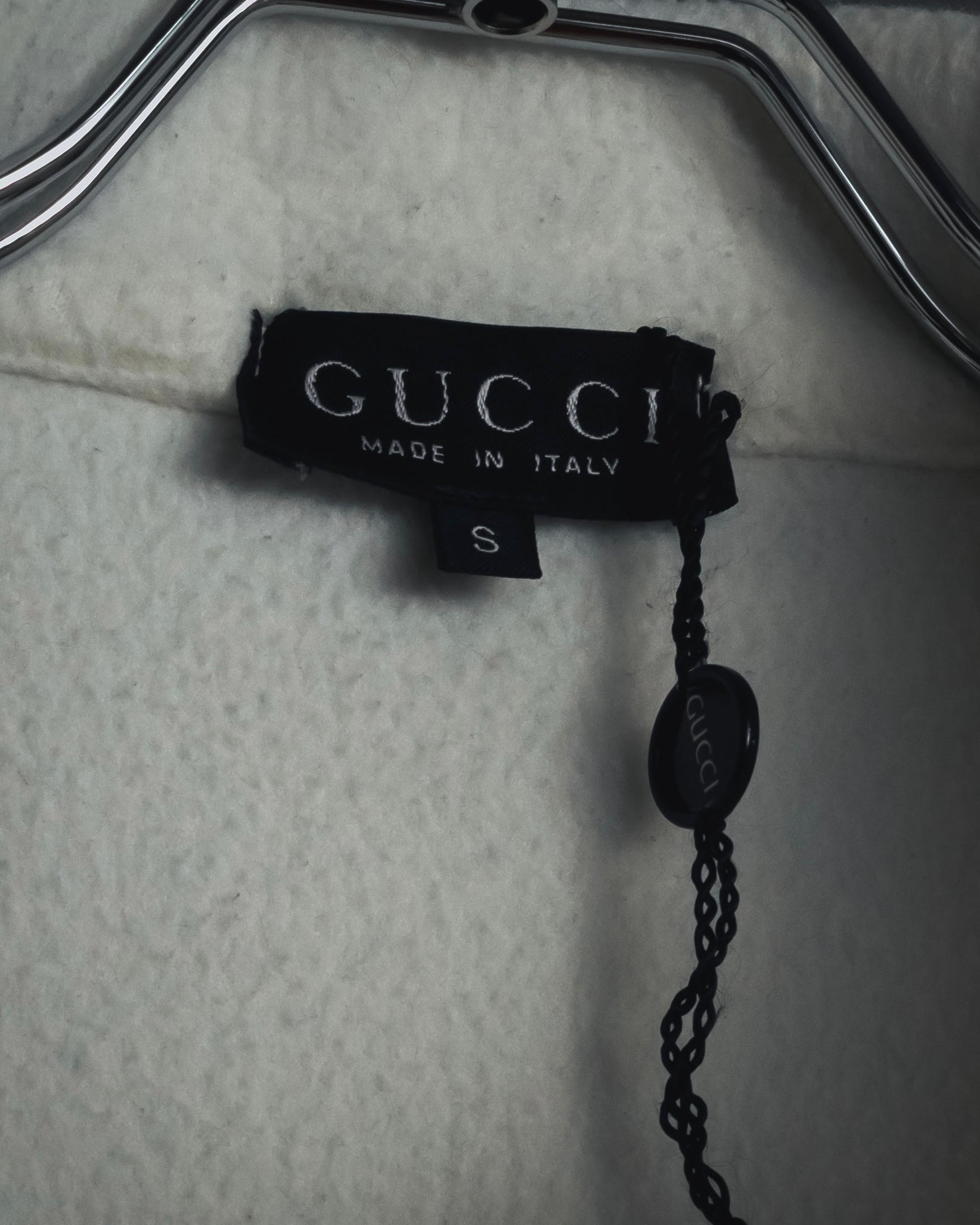 "GUCCI" 90’s-00’s Minimal fleece gold buttons jacket