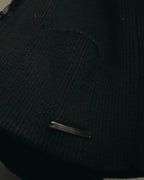 “VALENTINO ROMA” 00’s-10’s Rib knit frilled cardigan