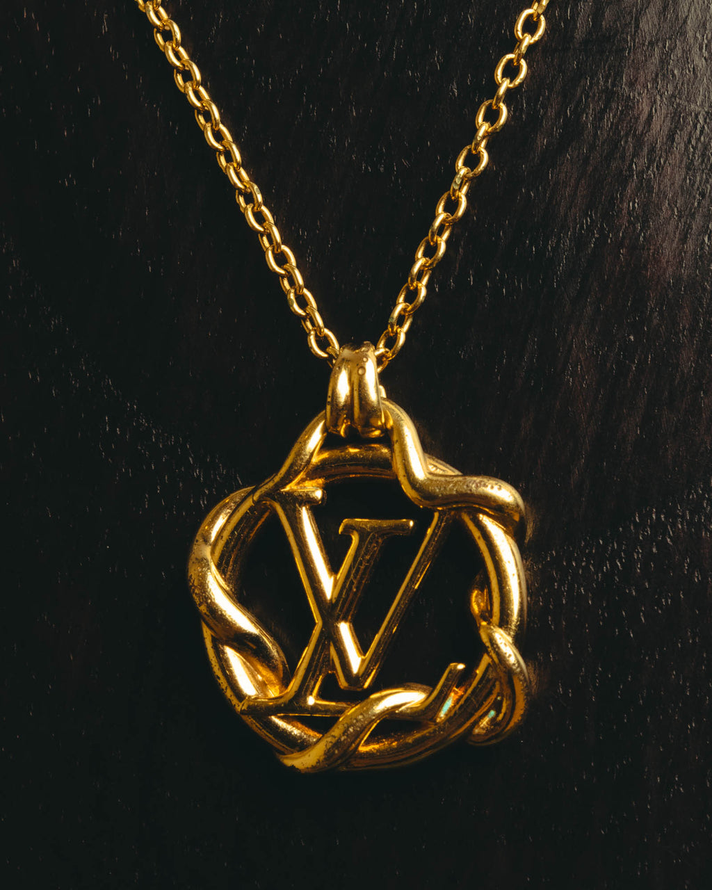 "Louis Vuitton" 2010's Gold-tone chain necklace