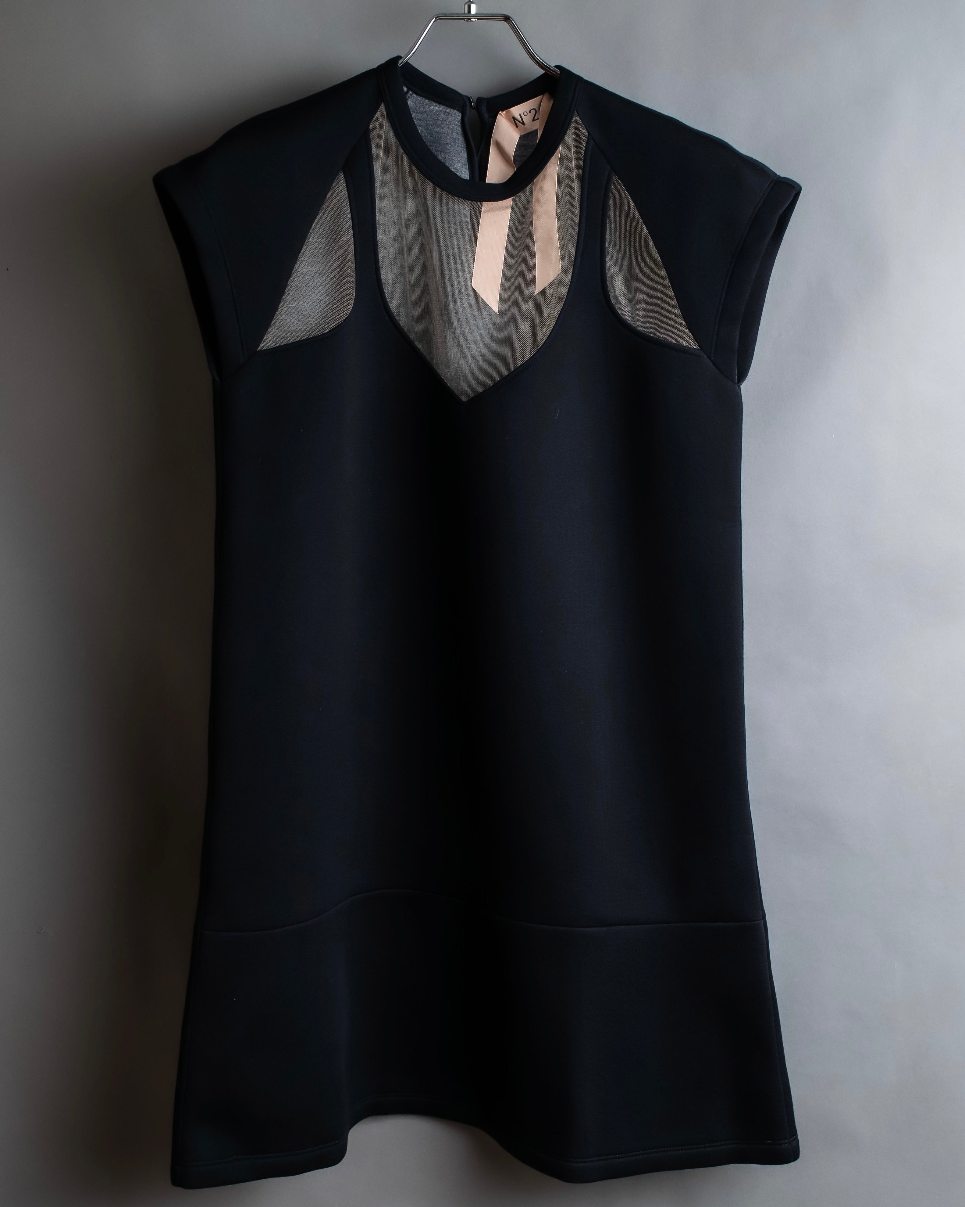 "Ｎ21 NUMERO VENTUNO" Tulle panel design tunic