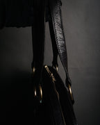 “Yves Saint Laurent rive gauche”
00’s Muse grained leather boston bag