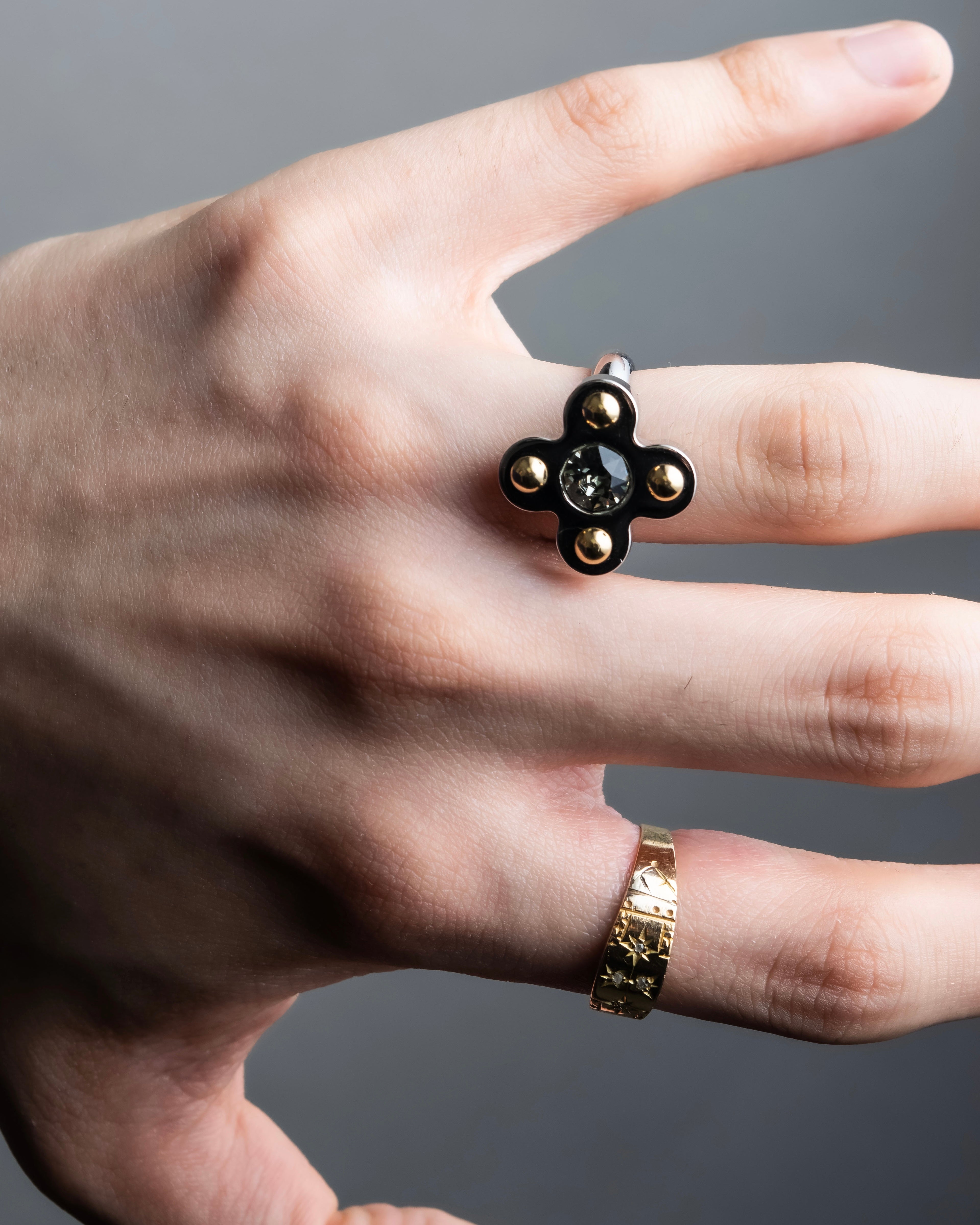 "LOUIS VUITTON" Berg love letters metal ring