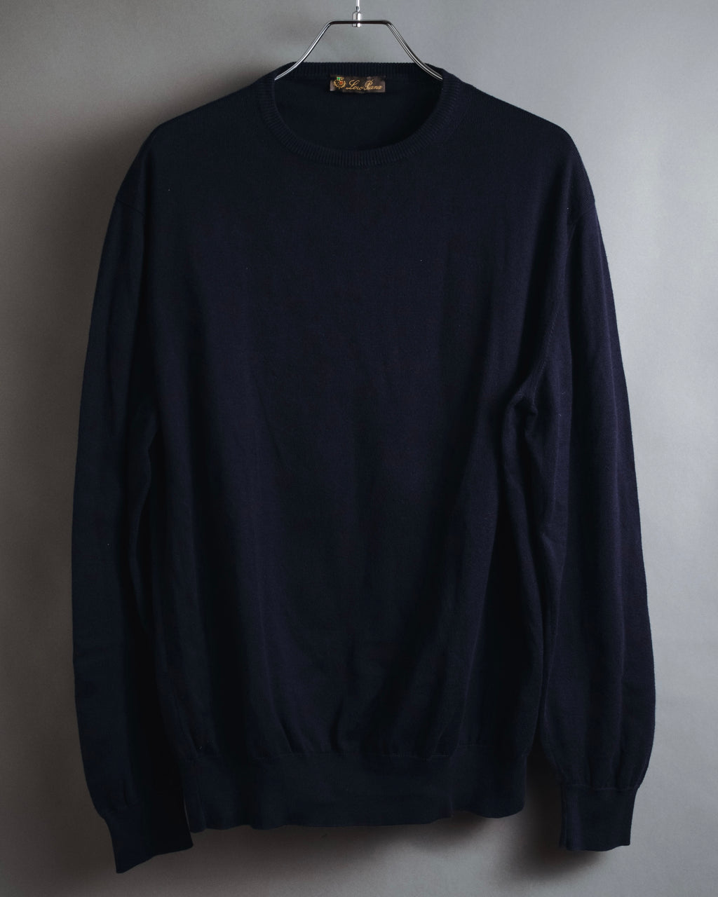 "Loro Piana" Refined high-gauge cotton crewneck knit