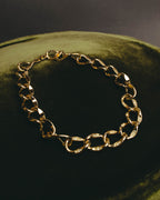 "Dior" Statement gold tone chain necklace