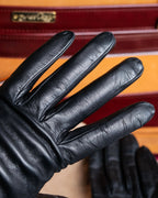 "HERMES" Kelly padlock motif leather gloves