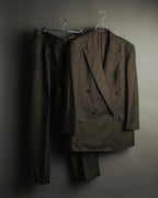 "BURBERRY LONDON" 00's-10's Classic striped double-breasted wool suit