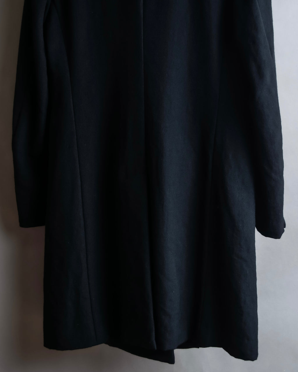 "COMME des GARCONS" Peaked lapel double-breasted long tailored jacket