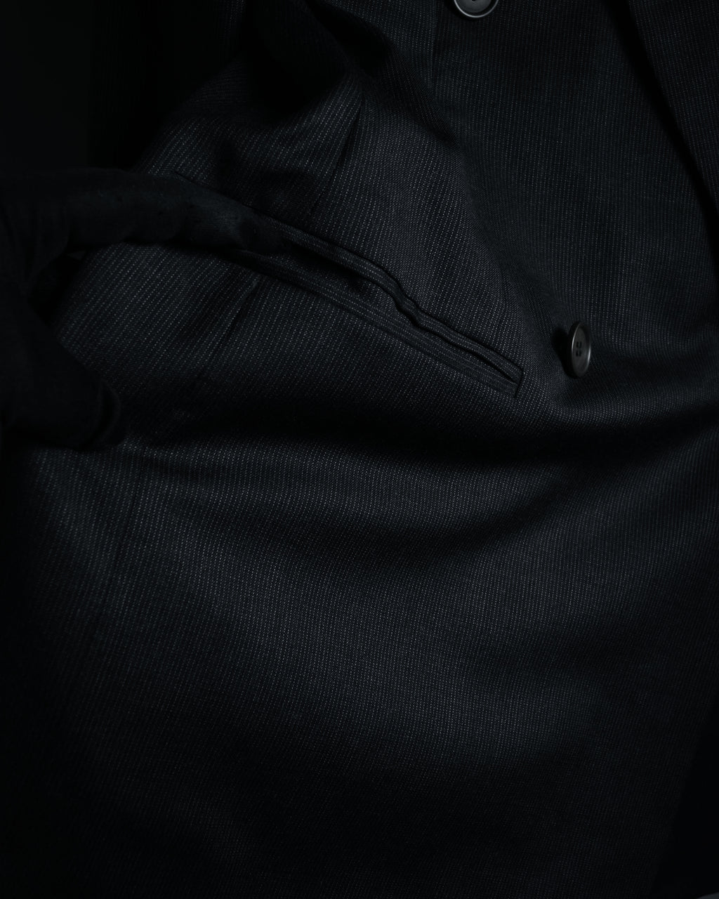 "GIORGIO ARMANI" 90’s draped double breasted suit set-up