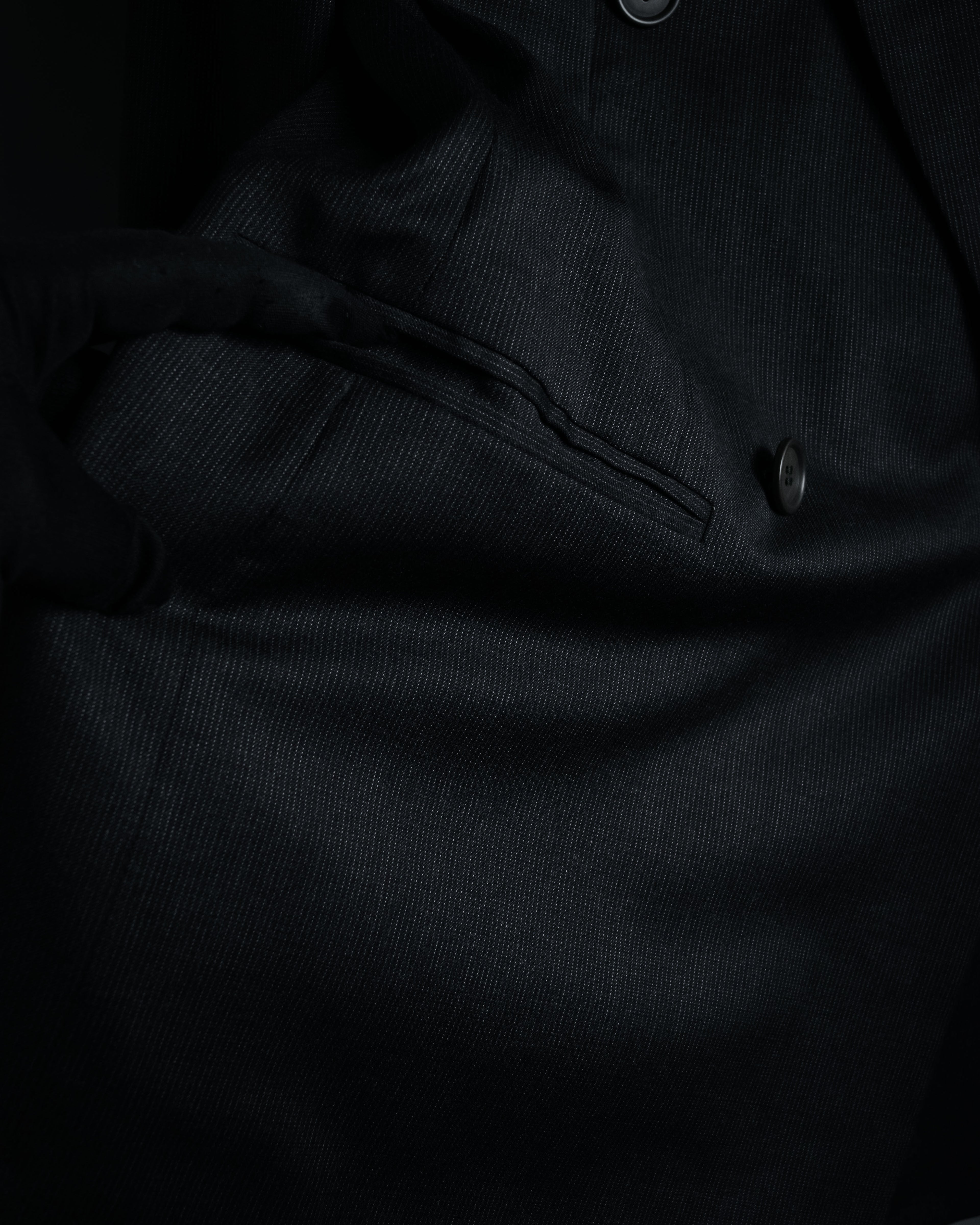 "GIORGIO ARMANI" 90’s draped double breasted suit set-up