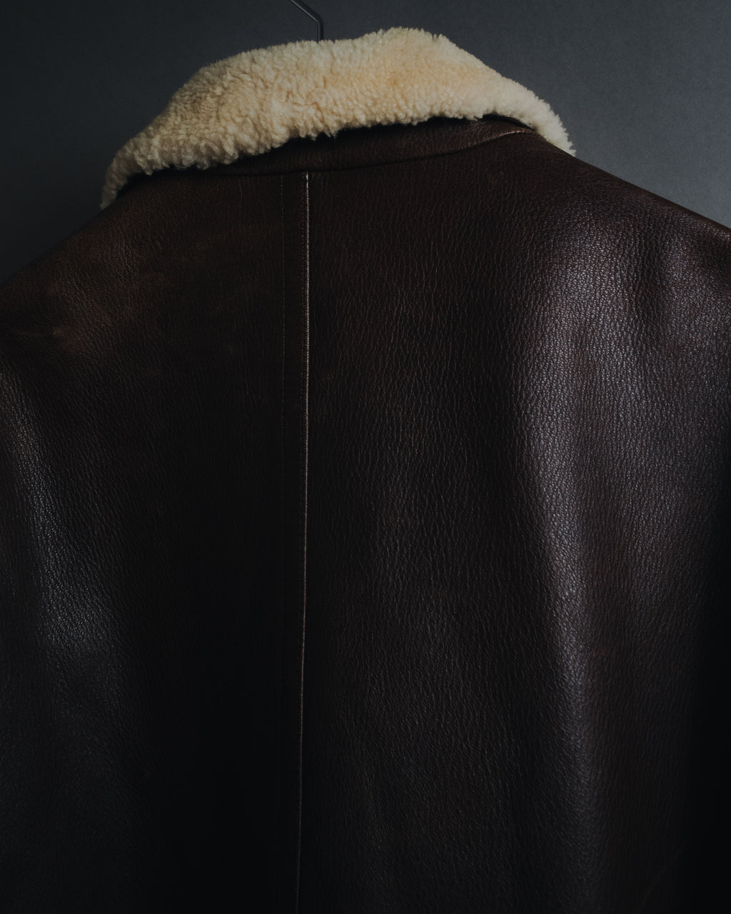 "Christian Dior" 80’s-90’s deerskin shearling collar leather jacket