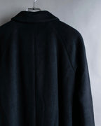 "BURBERRYS" Fly front cashmere blend soutien collar long coat