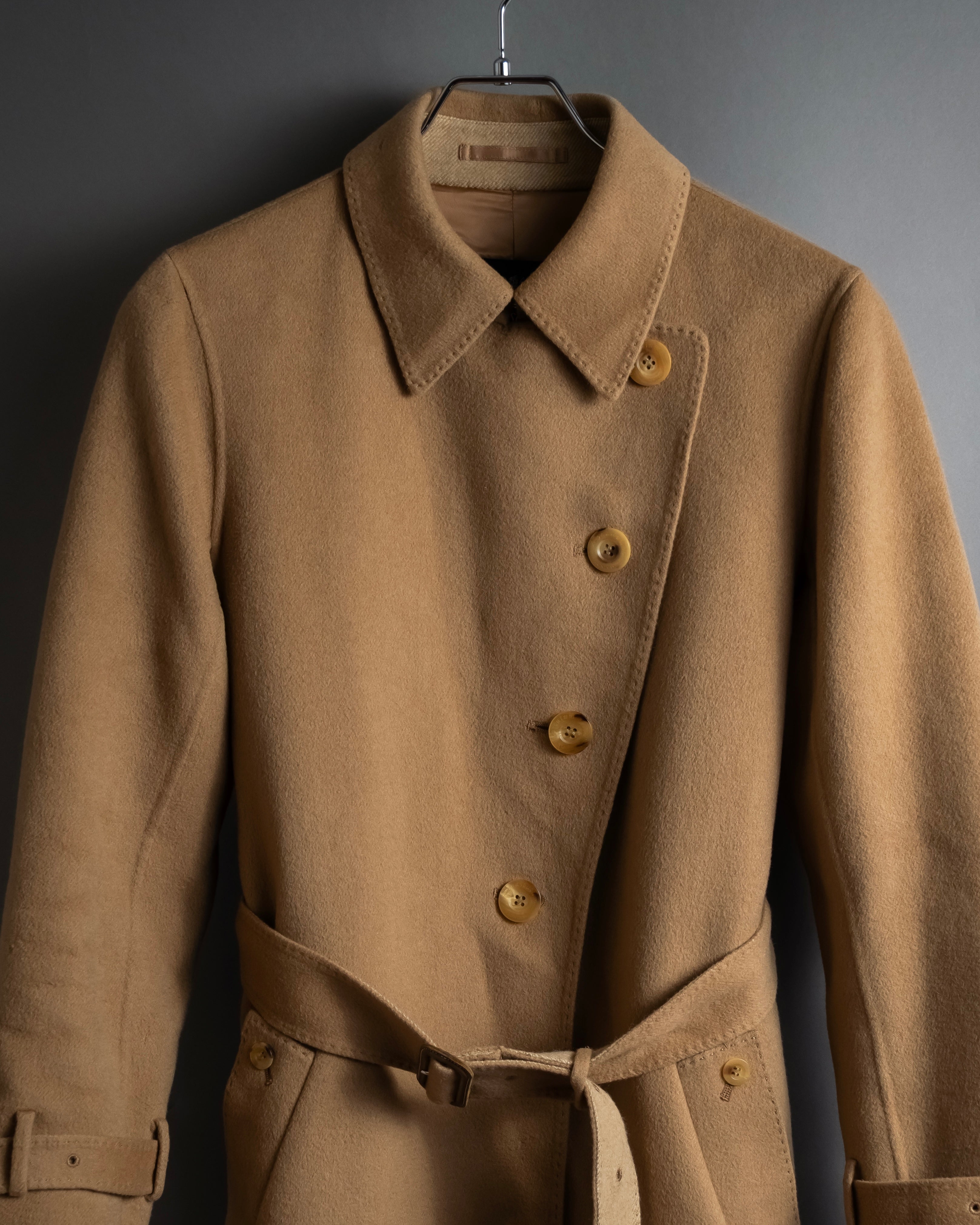 "Aquascutum" Traditional detail belted long trench coat