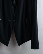 "HELMUT LANG" Zipper design sharp angle cutaway jacket