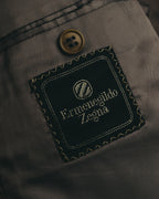 "Ermenegildo Zegna" 80's-90's Textured silk single-breasted blazer
