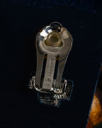 "Burberrys" 80’s–90’s pearl cabochon clip earrings