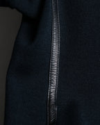 "GUCCI" Leather piping design box sleeve T-shirt