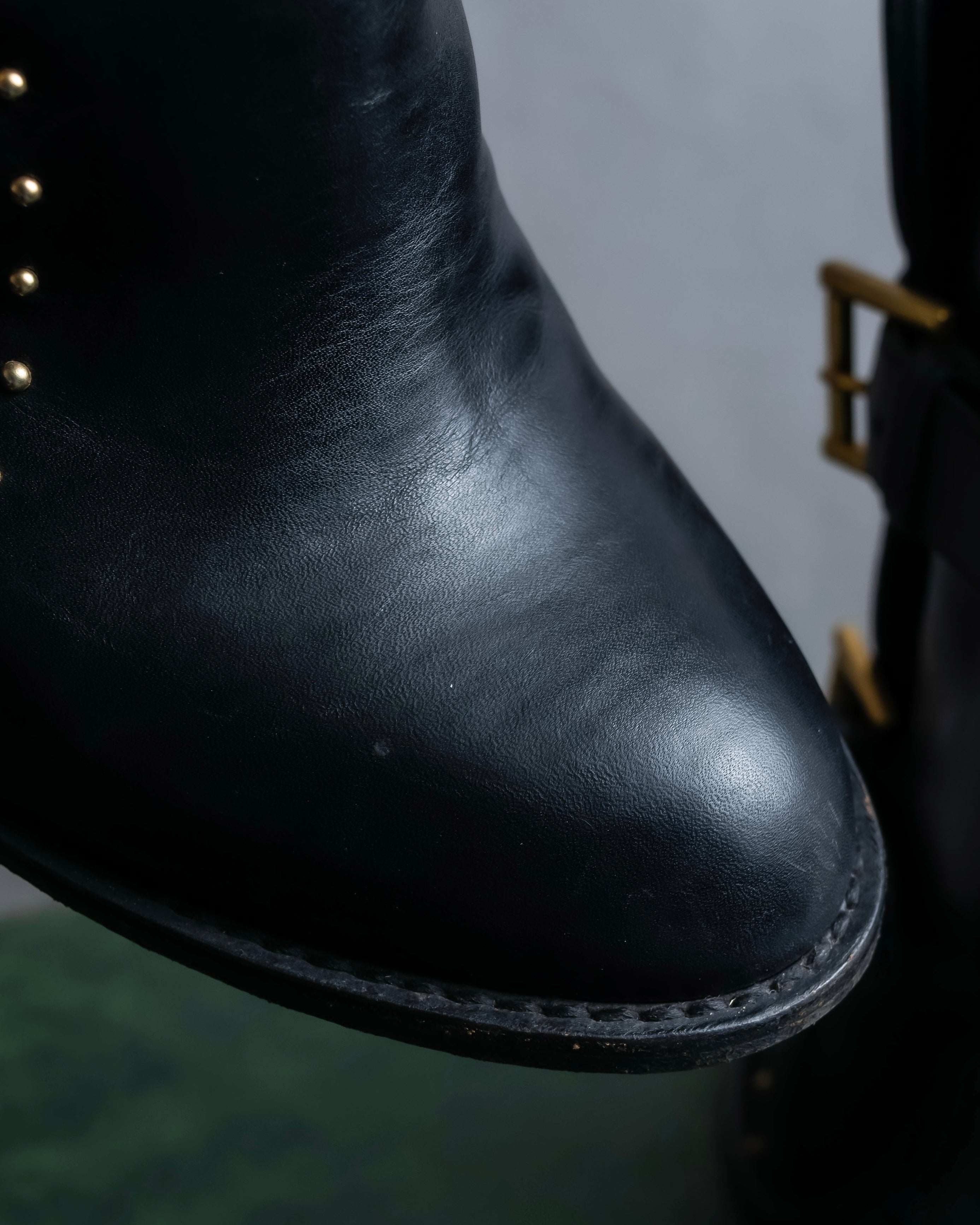 "MCQ Alexander McQueen" Studded design belted heel boots