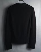 "CELINE" 00’s fine ribbed wool crewneck knit