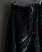 "Alviero Martini" Brushed marble pattern flared skirt