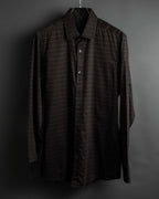 "GUCCI" Horsebit pattern shaped shirt