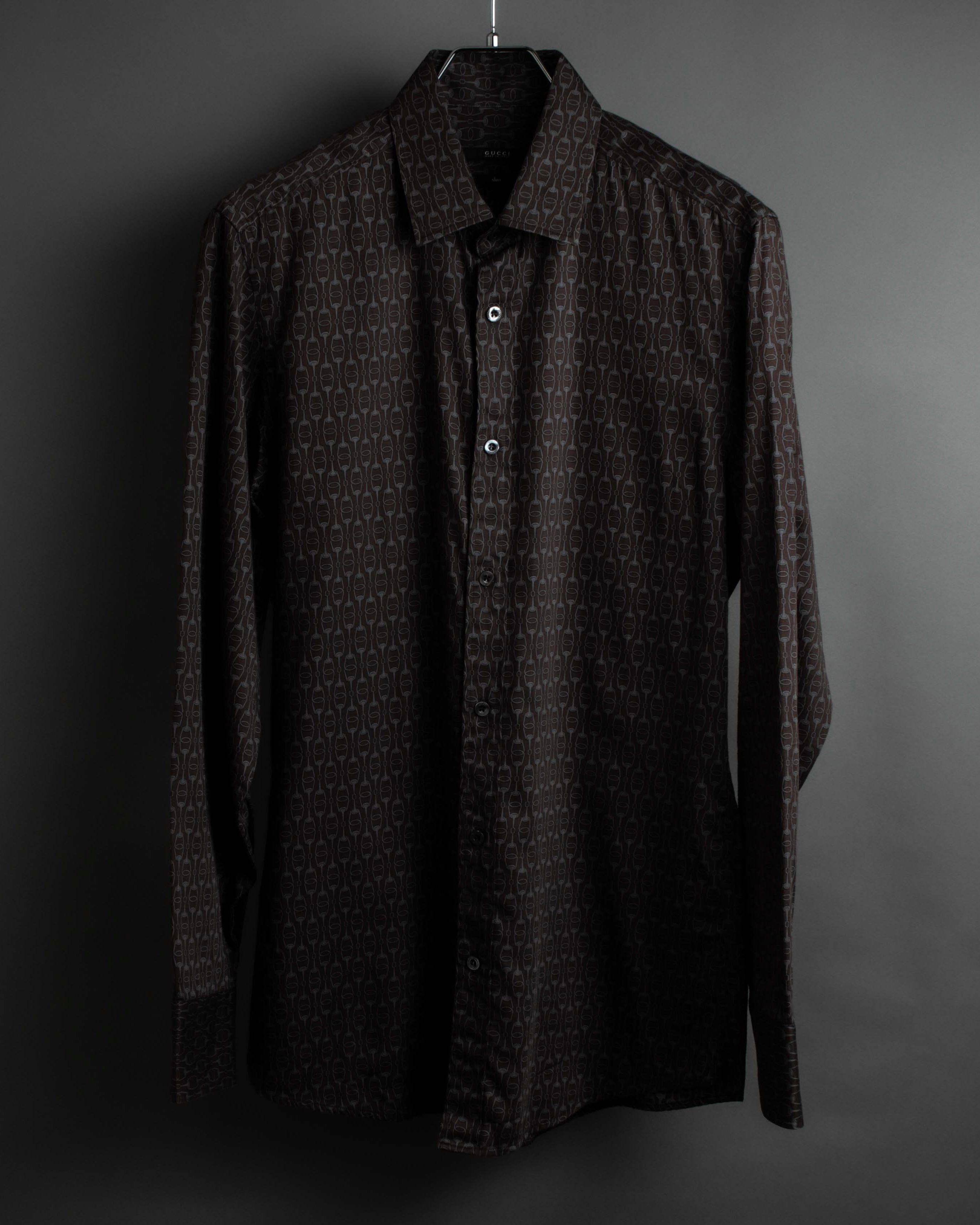 "GUCCI" Horsebit pattern shaped shirt