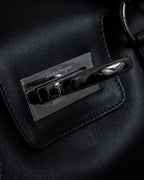 "Salvatore Ferragamo" Gancini motif design leather bowling bag