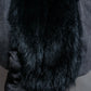 "HELMUT LANG" Fur docking denim switching design zipper best