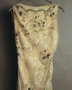 –SPECIAL– "VALENTINO" 00's-10's Embellished lace cocktail dress