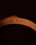 HERMES/ “Hapi” H Logo Leather Bracelet