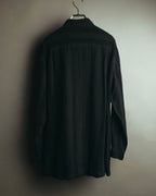 "BALENCIAGA" 80's-90's Textured linen blend shirt