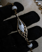 "BALENCIAGA" Leaf motif bijou santoire necklace