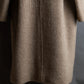 "FIODELLA RUBINO" Brushed beige double breasted chester coat