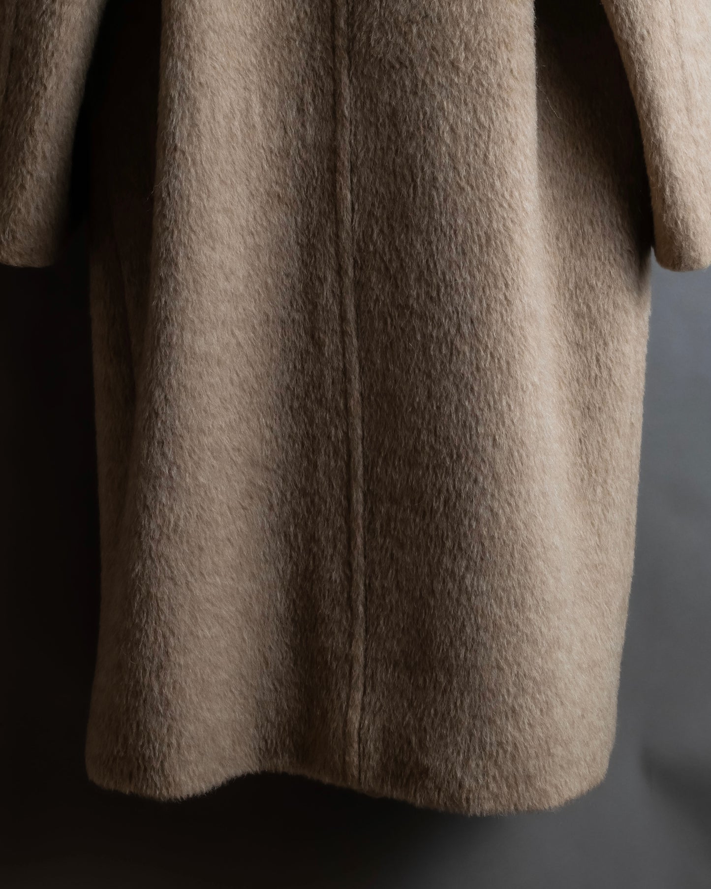 "FIODELLA RUBINO" Brushed beige double breasted chester coat