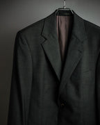 "HUGO BOSS" Fine-gauge wool khaki gray set up