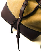 LOEWE/ “Midnight” Suede Mixed Drawstring Shoulder Bag
