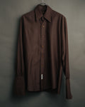 -MOOD Vintage Collections-
70’s-80’s Long point collar dress shirt