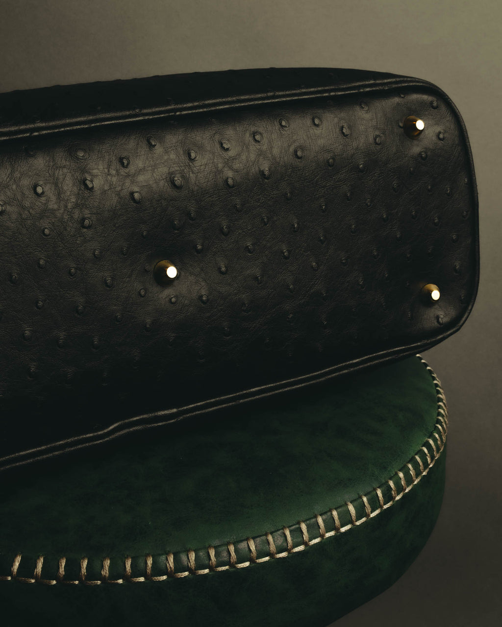 “Pierre Cardin” 80’s-90’s Ostrich leather top handle bag