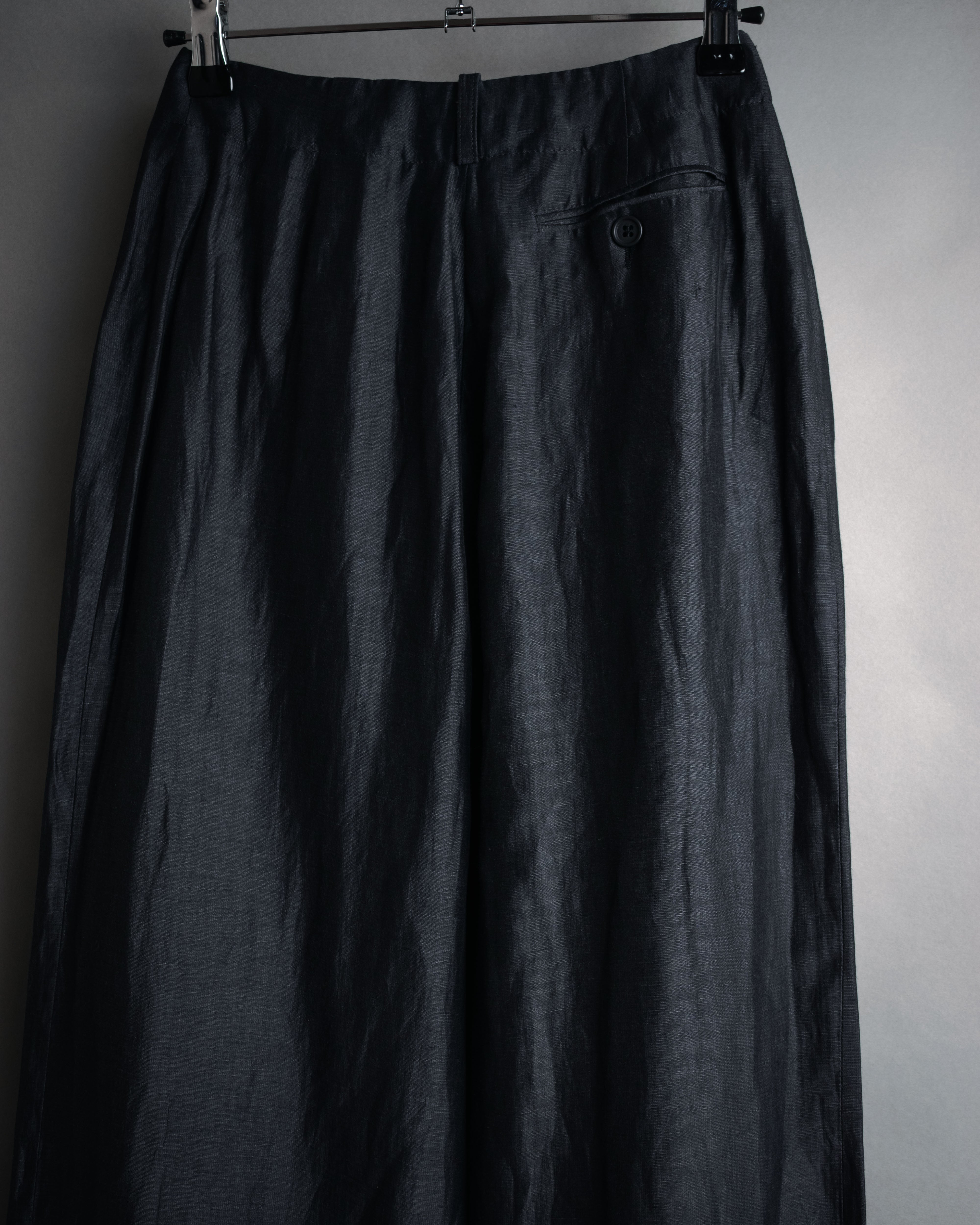EMPORIO ARMANI (エンポリオ アルマーニ) - Wide-leg pants - Black