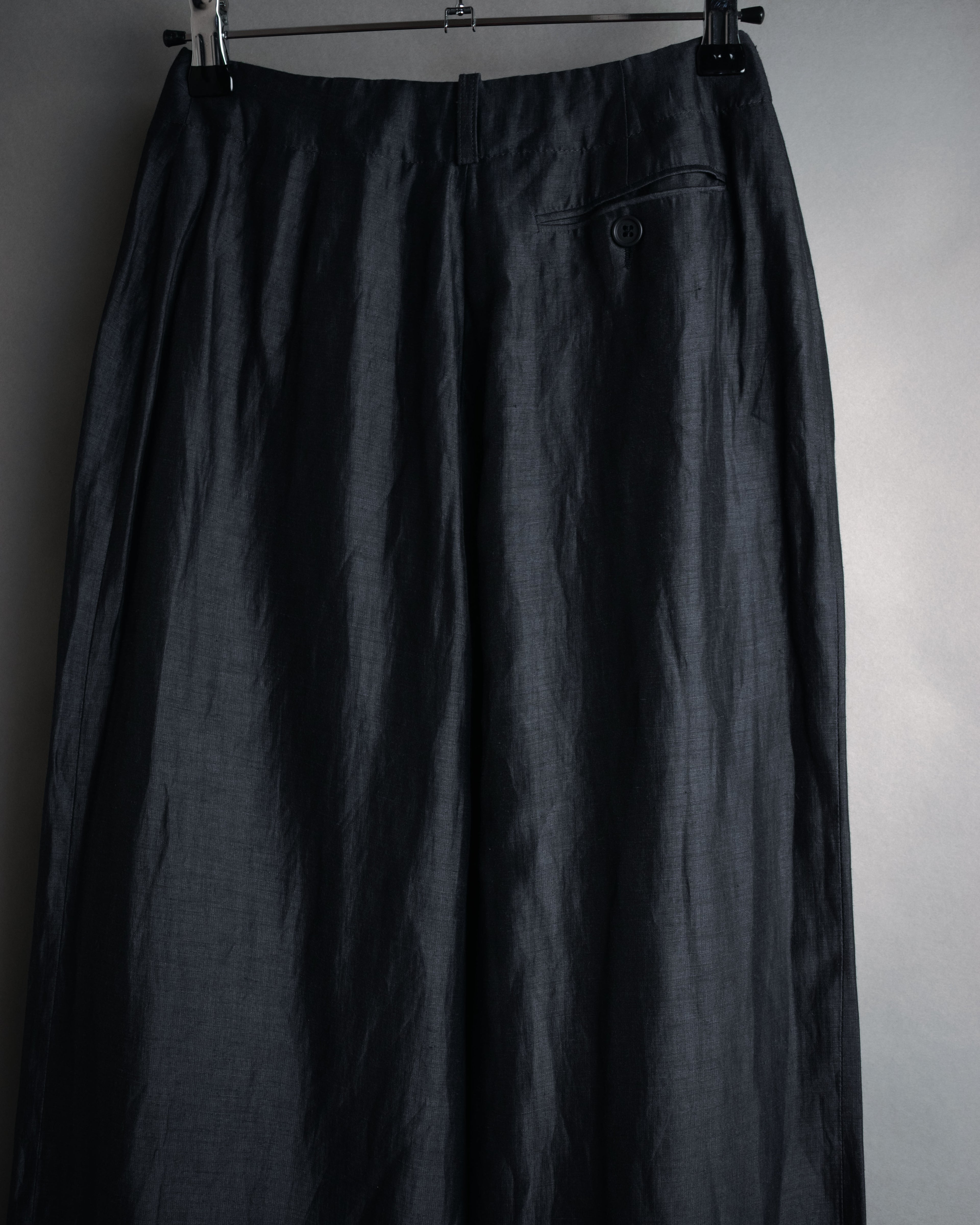 “EMPORIO ARMANI” 90’s-00’s Fluid wide trousers