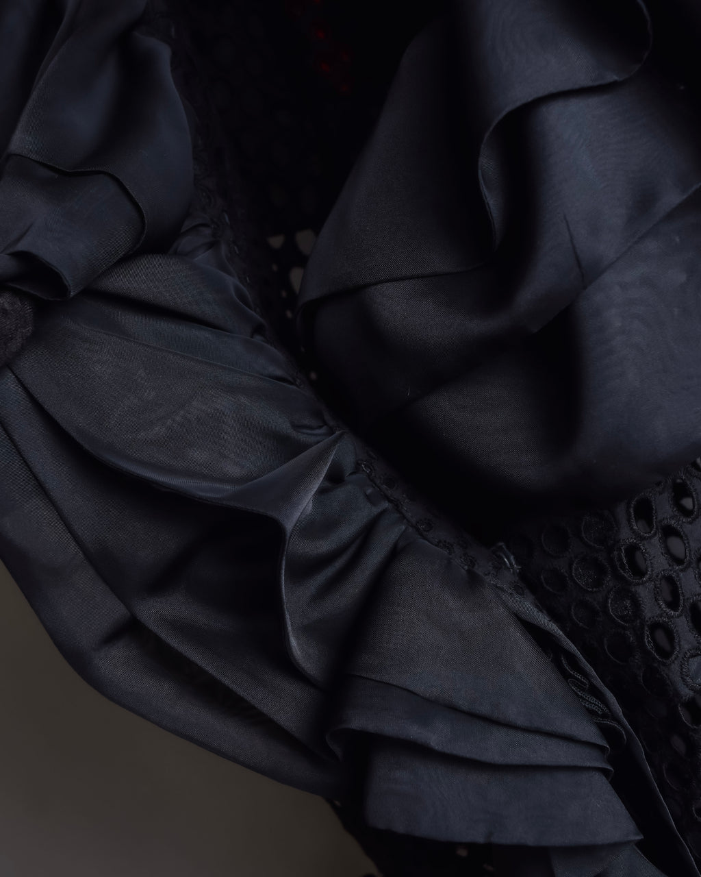 "NOKO OHNO" Layered organza frill embroidered dress