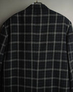 "COMME des GARÇONS HOMME"
90's Oversized wool checked tailored jacke