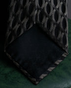 "GUCCI" Cord embroidery glossy necktie