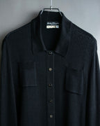 "Salvatore Ferragamo"Cotton x rayon summer knit shirt