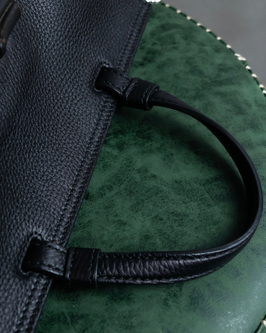 "GUCCI" Bamboo design grained leather 2way handbag