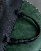 "GUCCI" Bamboo design grained leather 2way handbag