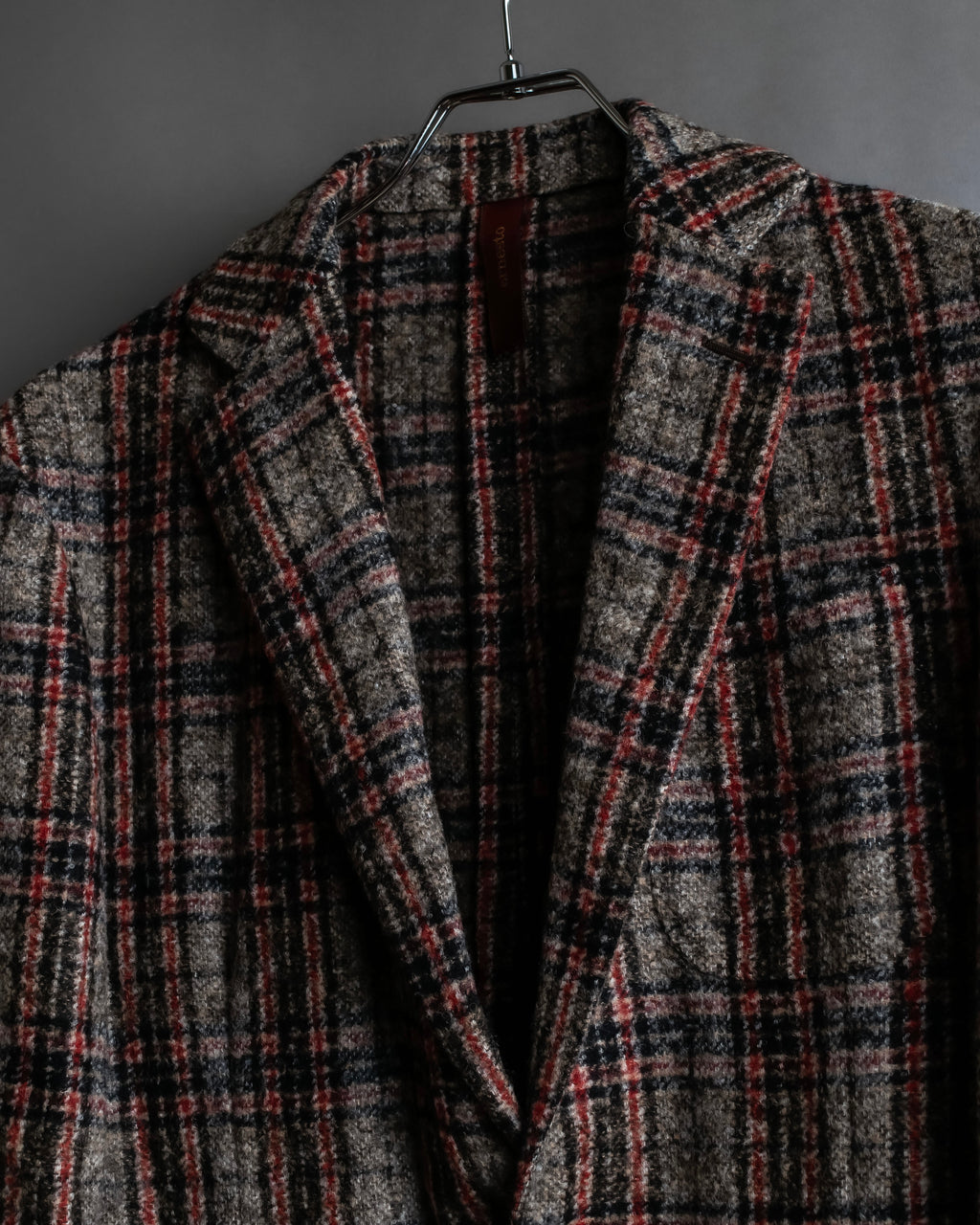 "Ernesto" Multicolor checked tailored jacket