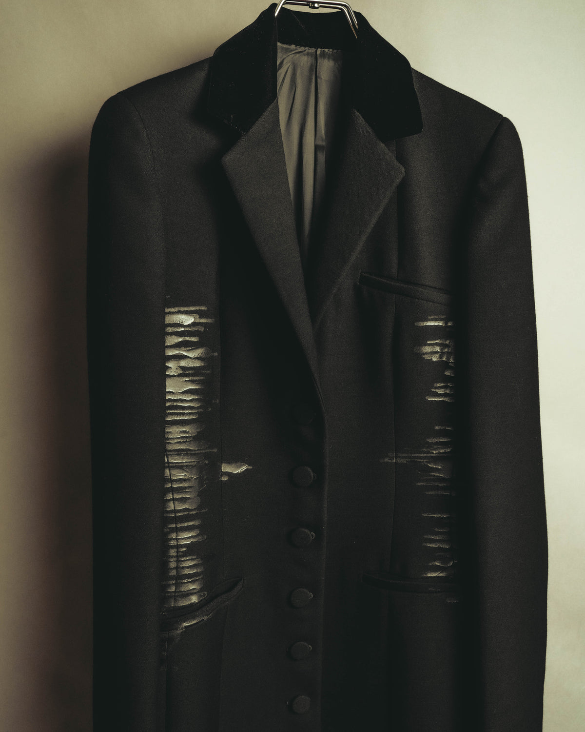 "Bottega Veneta" 90's-00's Sculptural tailored long coat