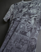 "JEAN PAUL GAULTIER JEANS" American comic book motif sheer short length pullover