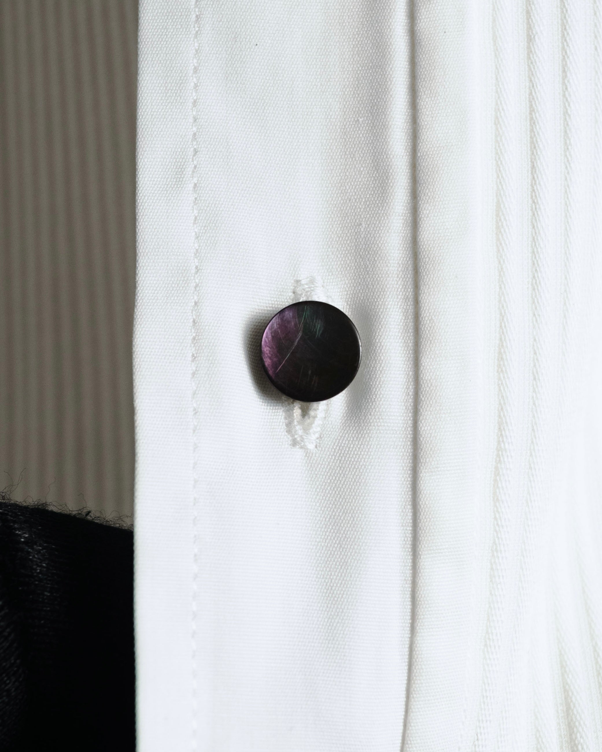 –SPECIAL– "Yves Saint Laurent" 00’s Tuxedo bib-front wing-collar dress shirt