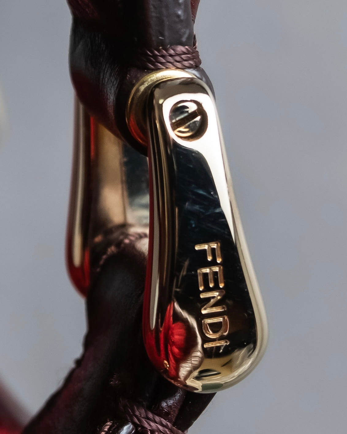 "FENDI" Animal embroidery design boa combination shoulder bag